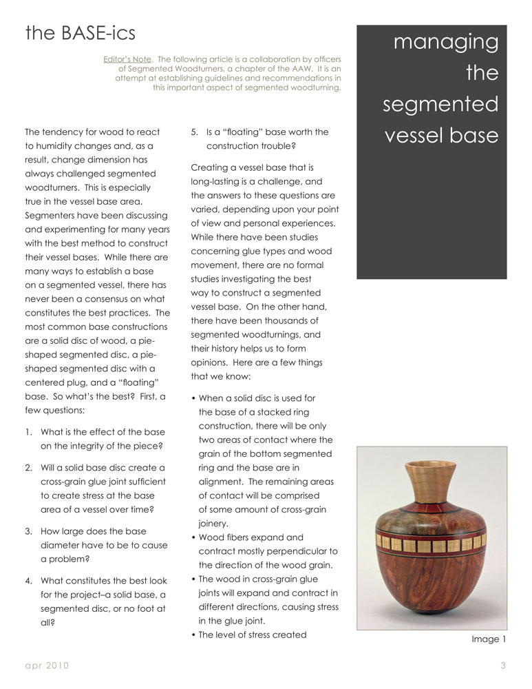 text about segmented wood turning