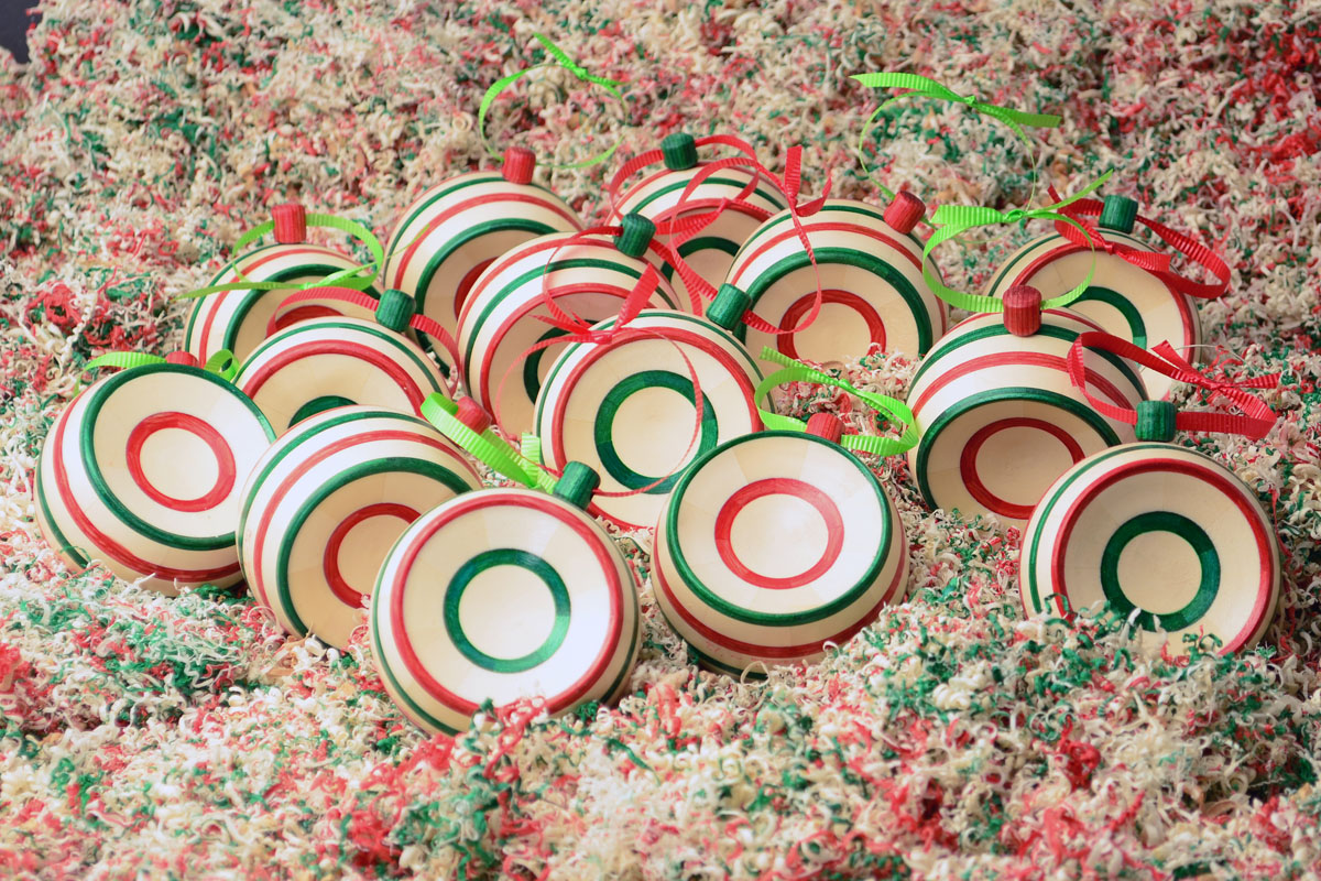 green white and red christmas ornaments
